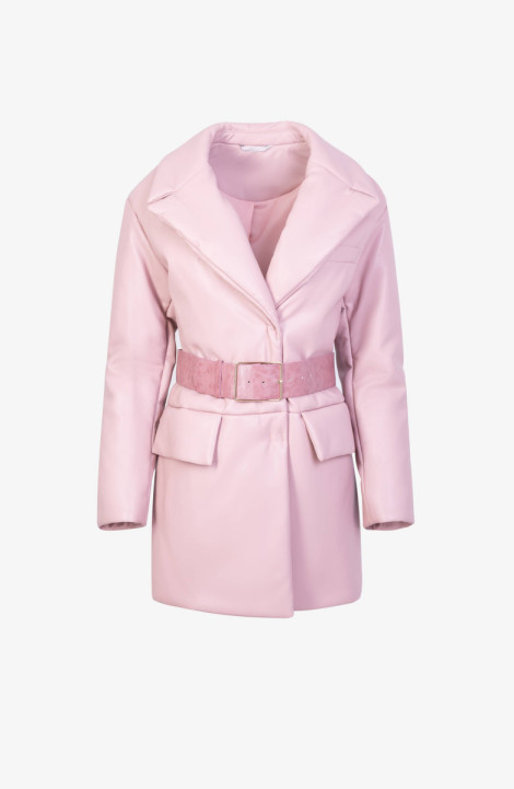 Женское пальто Elema 6-11236-1-164 розовый