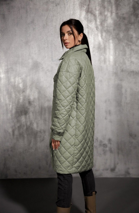 Женское пальто BARBARA B111 светло-оливковый