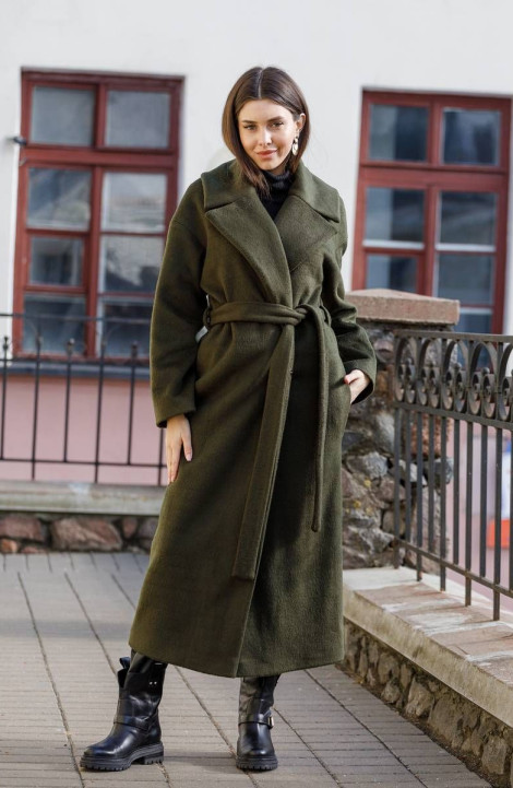 Женское пальто Ivera 7006 зеленый