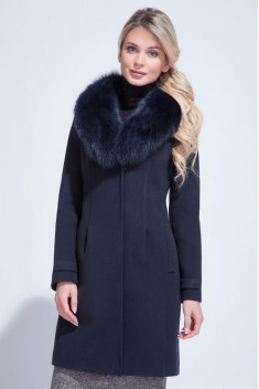 Женское пальто ElectraStyle НЕШ3у-8137-128 темно-синий