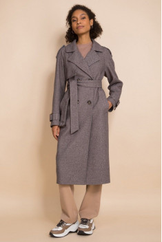 Женское пальто ElectraStyle 5-0005/1-322 коричневый