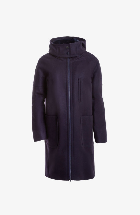 Женское пальто Elema 6-10534-1-164 тёмно-синий