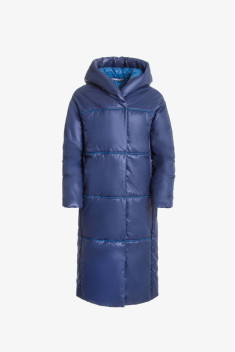 Женское пальто Elema 5-10721-1-164 тёмно-синий