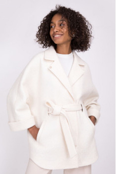 Женское пальто ElectraStyle 2-8033-225 кремовый