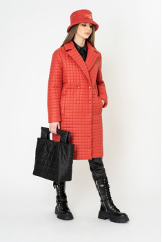 Женское пальто Elema 5-10518-1-164 терракот
