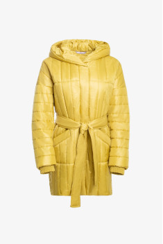 Женское пальто Elema 5-9908-1-164 горчица