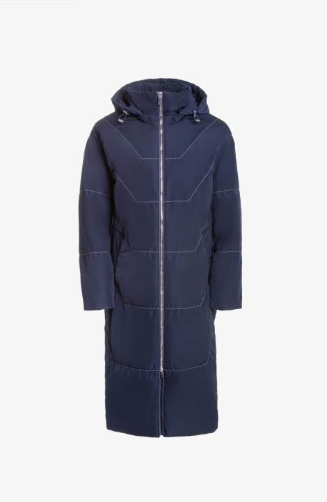 Женское пальто Elema 5-11106-1-164 тёмно-синий