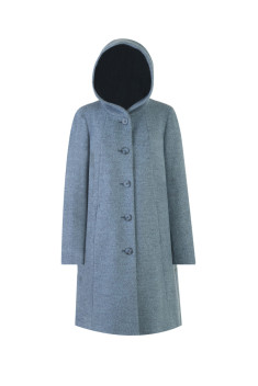 Женское пальто Elema 6-12282-1-164 голубой_меланж