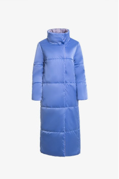 Женское пальто Elema 5-11483-1-170 голубой/серый