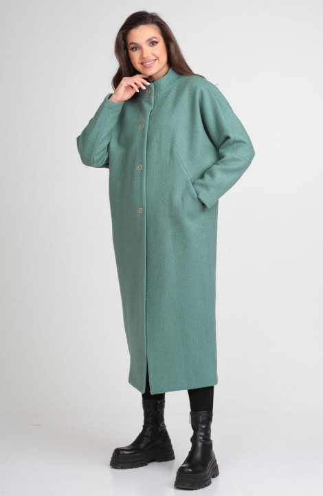 Женское пальто Michel chic 358 светло-зеленый