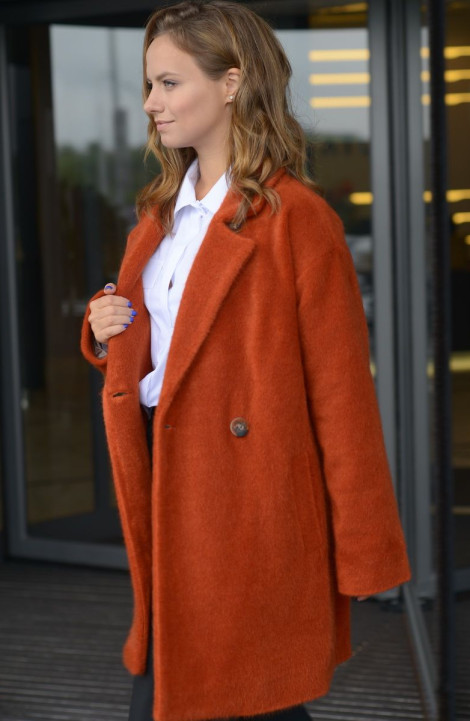 Женское пальто Anna Majewska 1502 рыжий