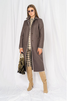 Женское пальто Elema 5-10776-1-164 коричневый