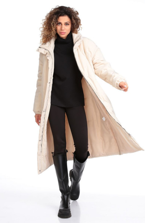 Женское пальто Golden Valley 7138 молочный