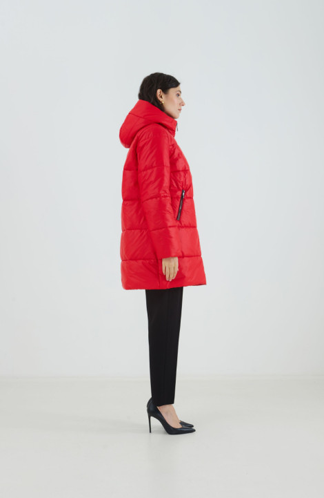 Женское пальто Elema 5-12824-1-164 красный/тёмно-синий