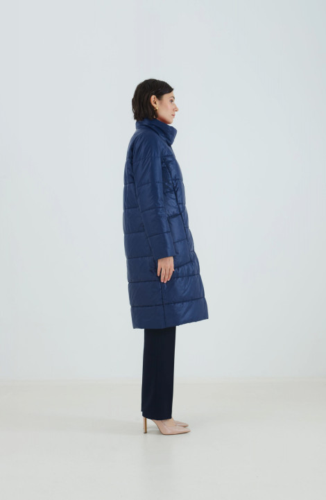 Женское пальто Elema 5-12650-1-170 синий/коралл