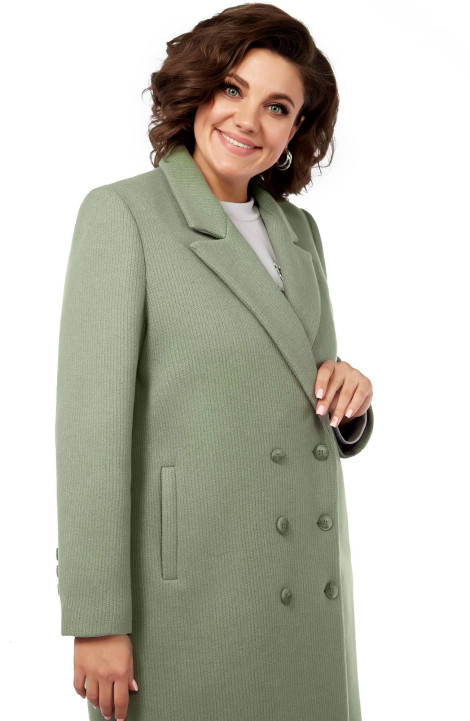 Женское пальто LaKona 11572 фисташка