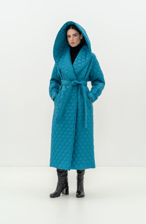 Женское пальто Elema 5-11814-1-164 морской