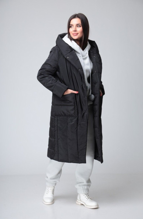 Женское пальто T&N 7179 черный
