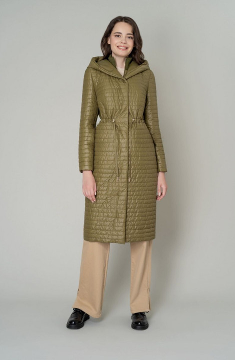 Женское пальто Elema 5-11838-1-170 олива