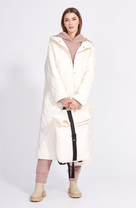 Женское пальто EOLA 2355 молочный