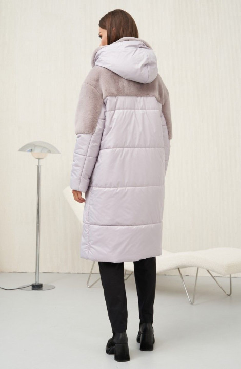 Женское пальто Fantazia Mod 4607 серо-лиловый