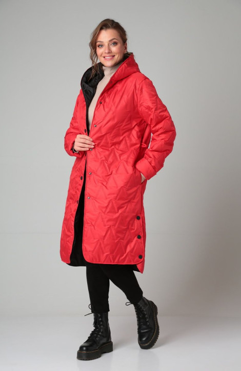 Женское пальто Modema м.1024/5 красный