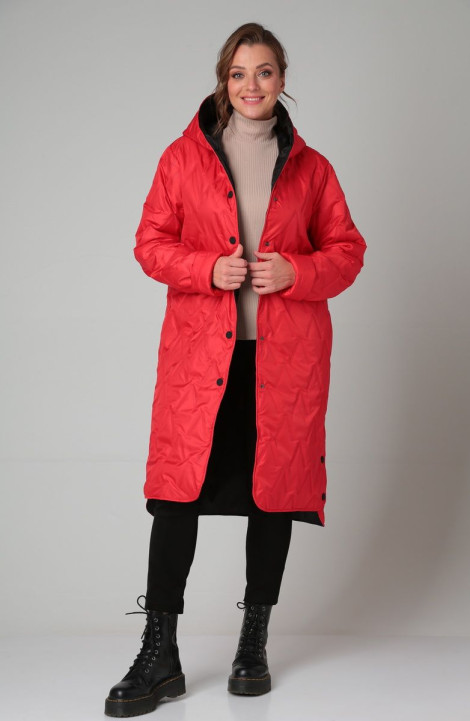 Женское пальто Modema м.1024/5 красный