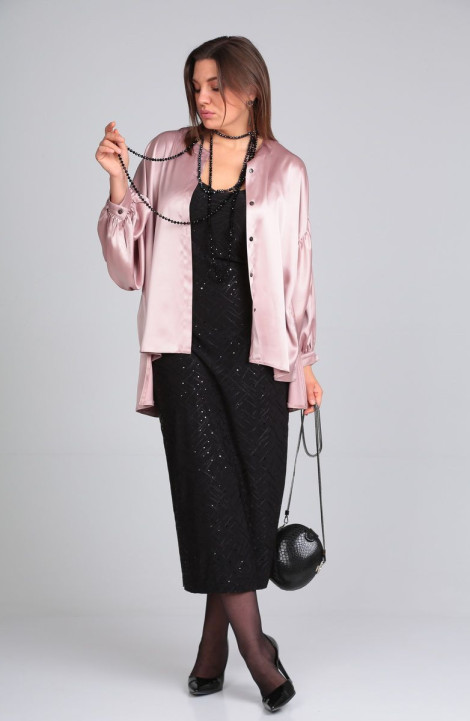 Плательный комплект Lady Secret 3716 розовый-перламутр-черный