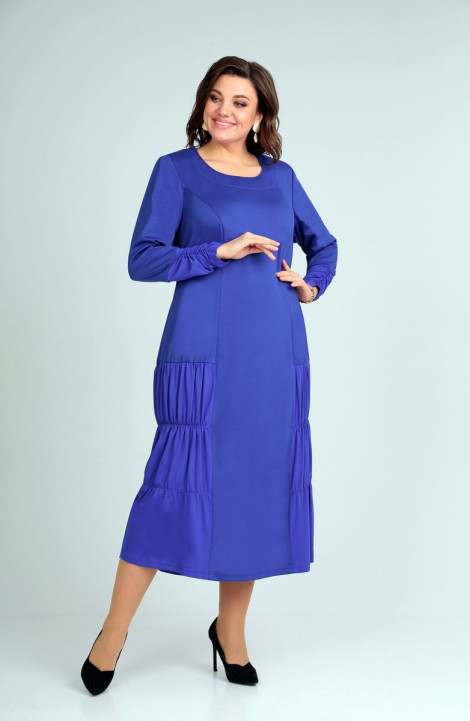 Трикотажное платье Ивелта плюс 1811 синий