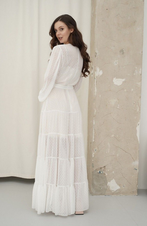 Шифоновое платье BARBARA В153 белый