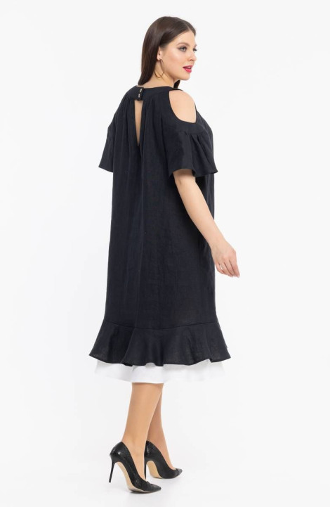 Льняное платье Avila 0930 черный