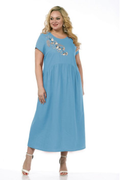 Льняное платье Jurimex 2911 голубой