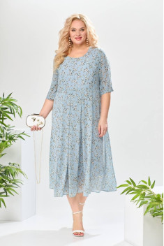 Шифоновое платье Romanovich Style 1-2193 голубой
