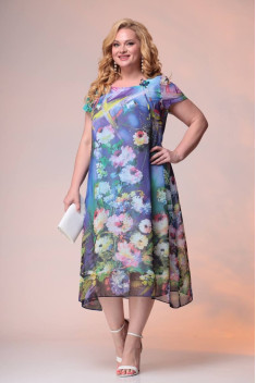Шифоновое платье Romanovich Style 1-1332 цветы