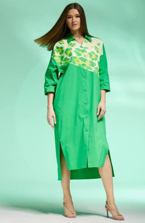 Платье Faufilure С1433 зеленый