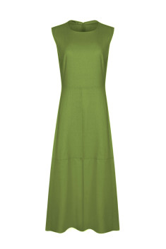 Льняное платье Elema 5К-12507-1-170 хаки