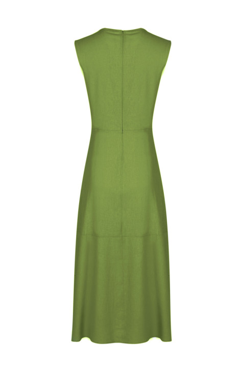 Льняное платье Elema 5К-12507-1-170 хаки