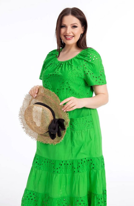 Хлопковое платье Daloria 1972 зеленый
