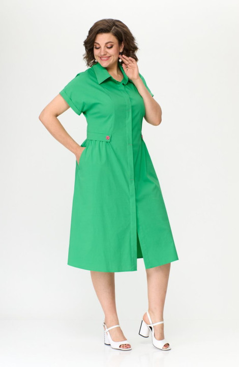 Хлопковое платье Bonna Image 824-1 зеленый