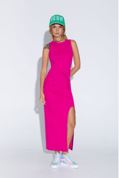 Хлопковое платье PiRS 4583 розовый