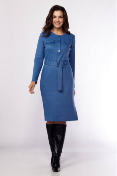 Трикотажное платье Karina deLux M-1160 синий