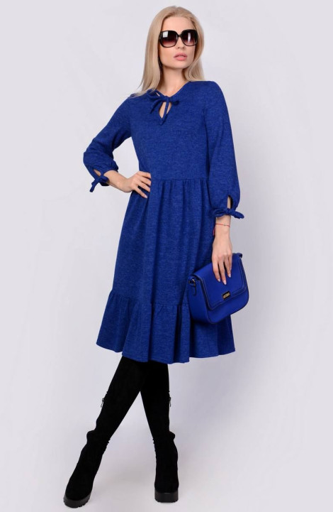 Трикотажное платье Patriciа C14904 синий