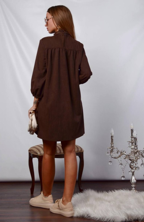 Трикотажное платье Patriciа F15183 коричневый