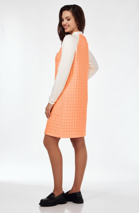 Трикотажное платье Mubliz 119 молочно-оранжевый