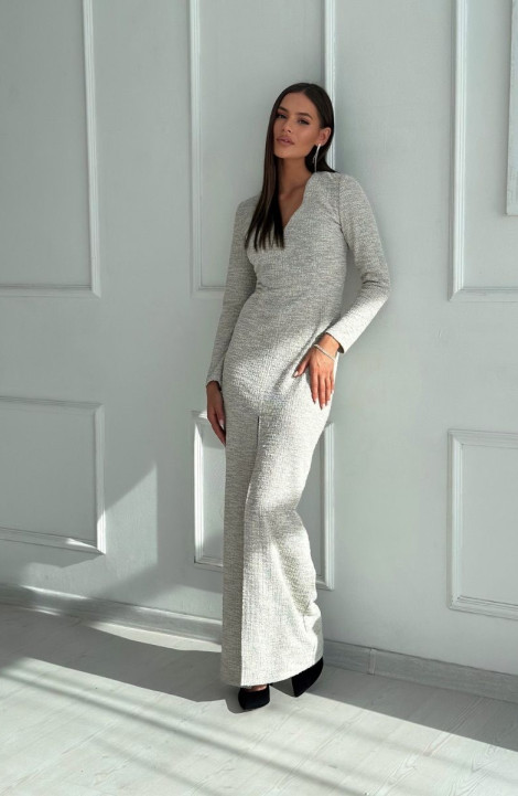 Трикотажное платье Allma D-029 серый