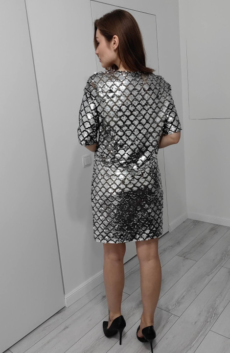 Платье Patriciа NY15396 черный,серебро