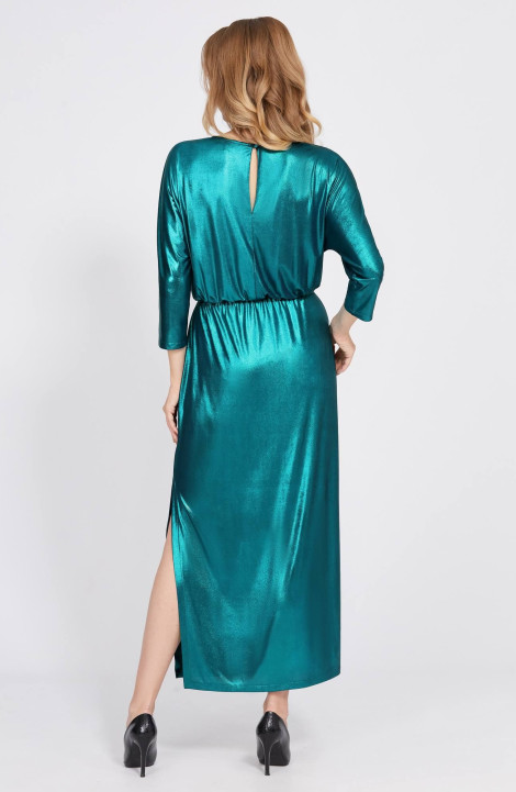 Трикотажное платье Bazalini 4851 бирюзовый