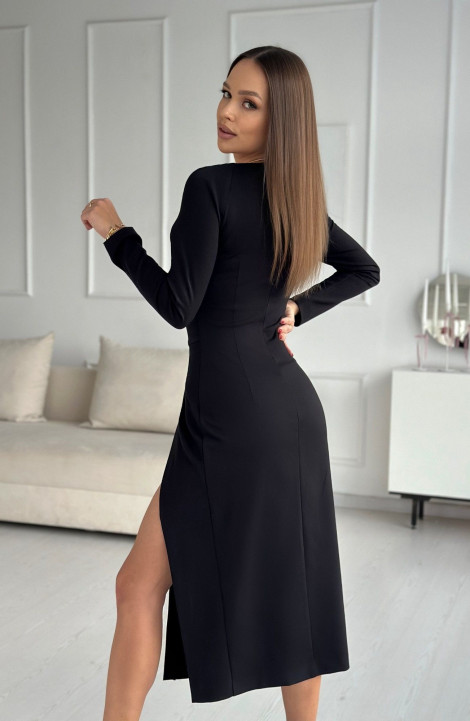 Трикотажное платье Dilana VIP 2020 черный