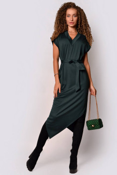 Трикотажное платье Patriciа NY15074 темно-зеленый