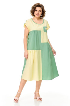 Платье T&N 7514 лимон-мята